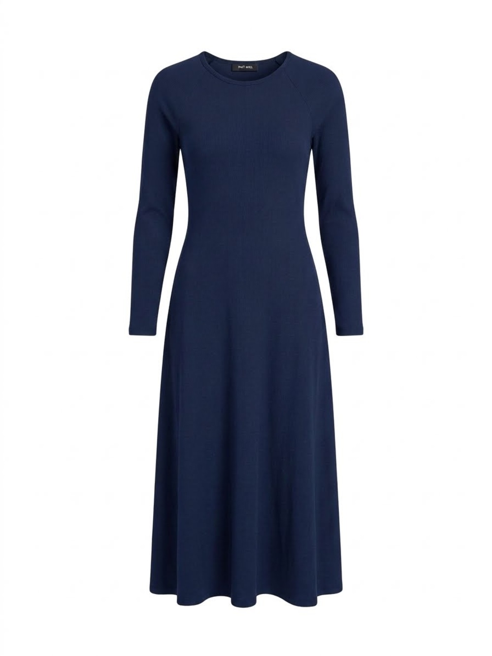 Toit Volant Franky Dress - Navy Open Back Knit Midi